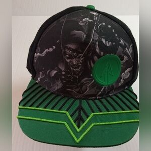 Green Arrow Snapback Ball Cap DC Comics Adjustable